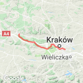 Mapa Rajd rowerowy Kraków - Trzebinia 2009